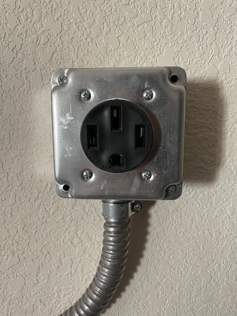 NEMA 14-50 outlet installed for Electrical Panel Upgrade in New Iberia